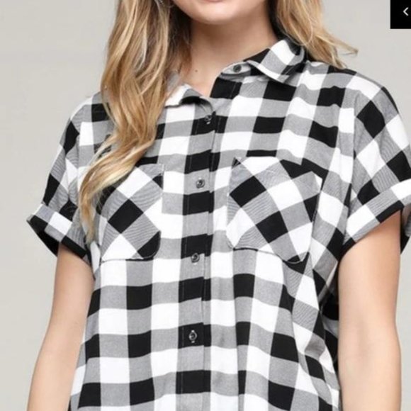 PLAID TUNIC SHIRT - Picture 3 of 4